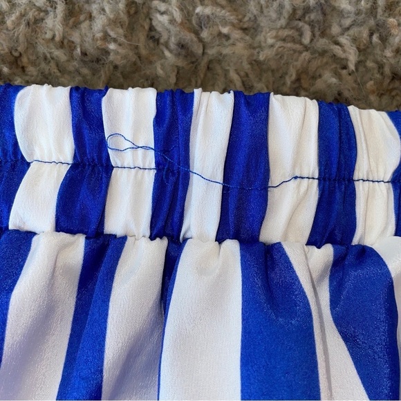 Francesca’s Jun & Ivy Skirt Blue/White Stripe Size Small NWT - Picture 3 of 5